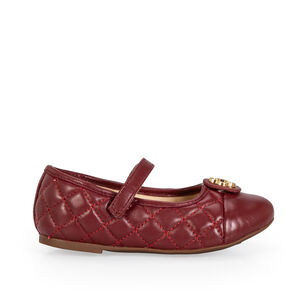 SAPATILHA BEB&Ecirc; VERMELHA COURO MATELASS&Ecirc; COM VELCRO