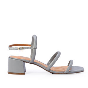 SAND&Aacute;LIA SALTO M&Eacute;DIO COURO CARBONO