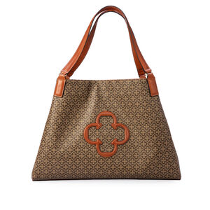 BOLSA SHOPPER CARAMELO MONOGRAMA