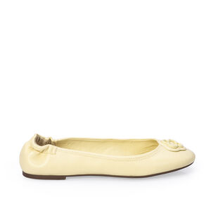 SAPATILHA CATHERINE BAILARINA COURO CREME