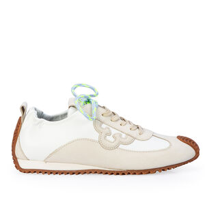 T&Ecirc;NIS FEMININO SNEAKERS COURO BRANCO DUNA AMARRA&Ccedil;&Atilde;O