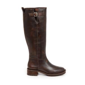 BOTA MONTARIA MARROM TOBACCO  DE COURO