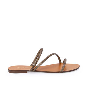 CHINELO RASTEIRO DE COURO MONOGRAMA