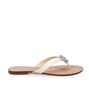 CHINELO RASTEIRO BEGE DUNA DE COURO