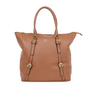 BOLSA SHOPPER GRANDE CARAMELO DE COURO