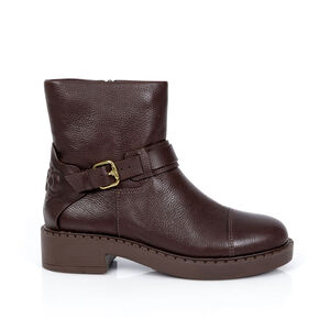 BOTA CANO CURTO DE MARROM DE COURO TOBACCO