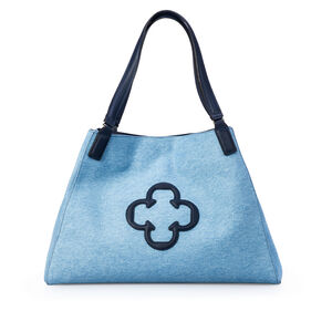 BOLSA SHOPPER DENIM MARINHO AZZURRO