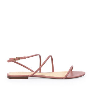 SAND&Aacute;LIA RASTEIRA ROSA MALVA DE COURO