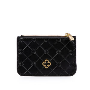 CARTEIRA PEQUENA PRETA MONOGRAMA