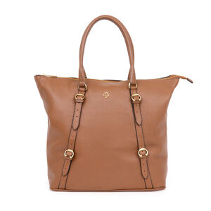 BOLSA SHOPPER GRANDE CARAMELO DE COURO