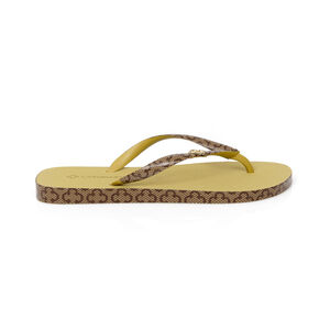CHINELO DE DEDO AMARELO CITRINO MONOGRAMA
