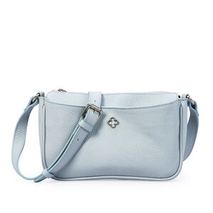 BOLSA PEQUENA TIRACOLO AZUL DE COURO SHOULDER BAG