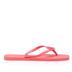 CHINELO DE DEDO BICO QUADRADO ROSA PAPAYA