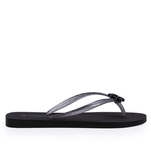 CHINELO DE DEDO PRETO GLITTER