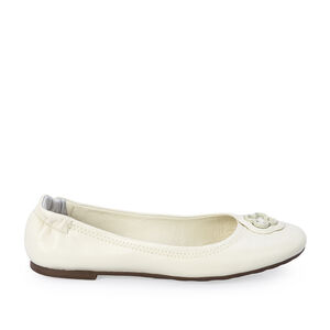 SAPATILHA INFANTIL DE COURO BRANCO DUNA CATHERINE