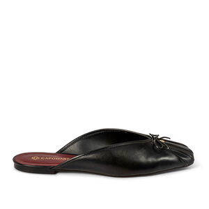 MULE PRETA DE COURO