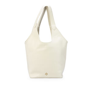 BOLSA GRANDE BRANCA DUNA DE COURO SHOPPER