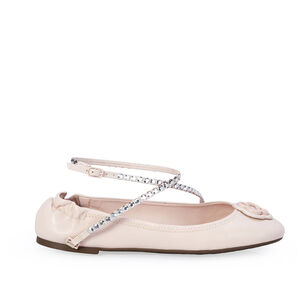 SAPATILHA CATHERINE COURO ROSA PE&Ocirc;NIA