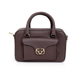 BOLSA TOTE MARROM DE COURO