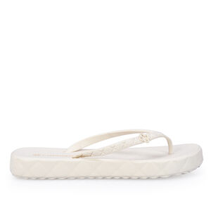 CHINELO DE DEDO PLATAFORMA BRANCO MATELASS&Ecirc;