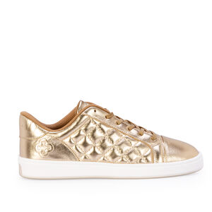 T&Ecirc;NIS FEMININO DOURADO DE COURO MATELASS&Ecirc;