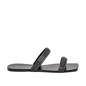 CHINELO RASTEIRO PRETO BICO QUADRADO