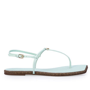 SAND&Aacute;LIA RASTEIRA COURO VERDE MATCHA MONOGRAMA