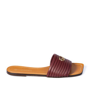 CHINELO RASTEIRO BORDÔ DE COURO