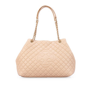 BOLSA GRANDE NUDE SEDA DE COURO HOBO CARINA