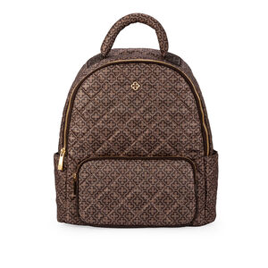 MOCHILA FEMININA BEGE MONOGRAMA