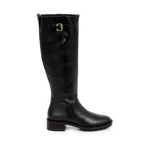 BOTA MONTARIA PRETA DE COURO