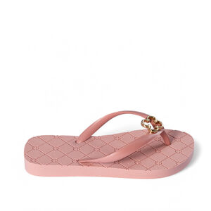 CHINELO DE DEDO INFANTIL ROSÊ MONOGRAMA