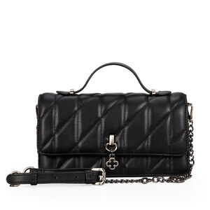 BOLSA TIRACOLO PRETA AL&Ccedil;A CORRENTE SHOULDER BAG