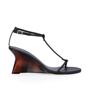 SAND&Aacute;LIA SALTO ANABELA PRETA DE COURO