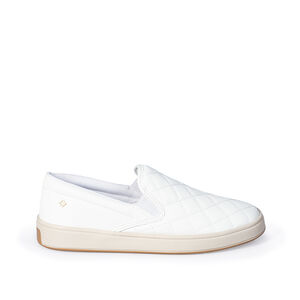 TÊNIS FEMININO SLIP ON BRANCO MATELASSÊ
