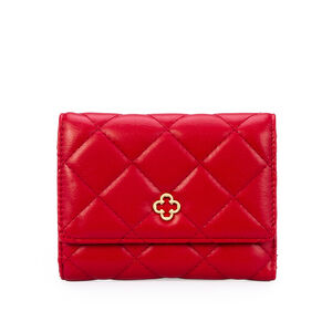 CARTEIRA PEQUENA VERMELHA GRANADA MATELASSÊ