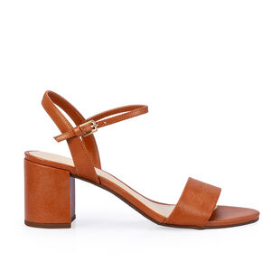 SAND&Aacute;LIA SALTO BLOCO CARAMELO MONOGRAMA