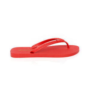 CHINELO DE DEDO VERMELHO RUBI TRAMADO