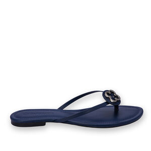 CHINELO RASTEIRA COURO MARINHO AZZURRO