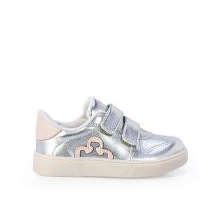 T&Ecirc;NIS BEB&Ecirc; PRATA METALIZADO COM VELCRO