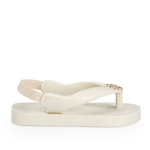 CHINELO BEB&Ecirc; BRANCO COM TIRA EL&Aacute;STICA INJETADO