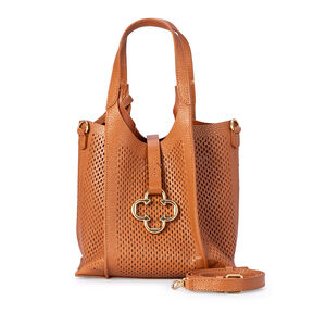 BOLSA CARAMELO DE COURO TOTE