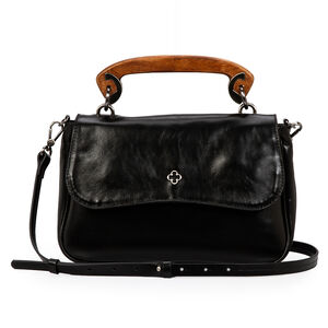 BOLSA TOTE PRETA DE COURO