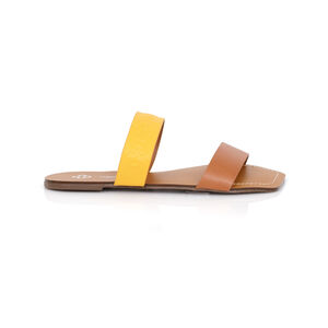 CHINELO RASTEIRO BICO QUADRADO CARAMELO CAMEL