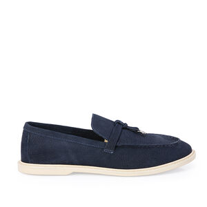LOAFER MOCASSIM MARINHO AZZURRO COURO NOBUCK
