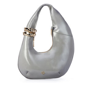 BOLSA HOBO DE COURO NAPA CARBONO