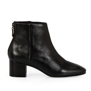 BOTA CANO M&Eacute;DIO COURO PRETA