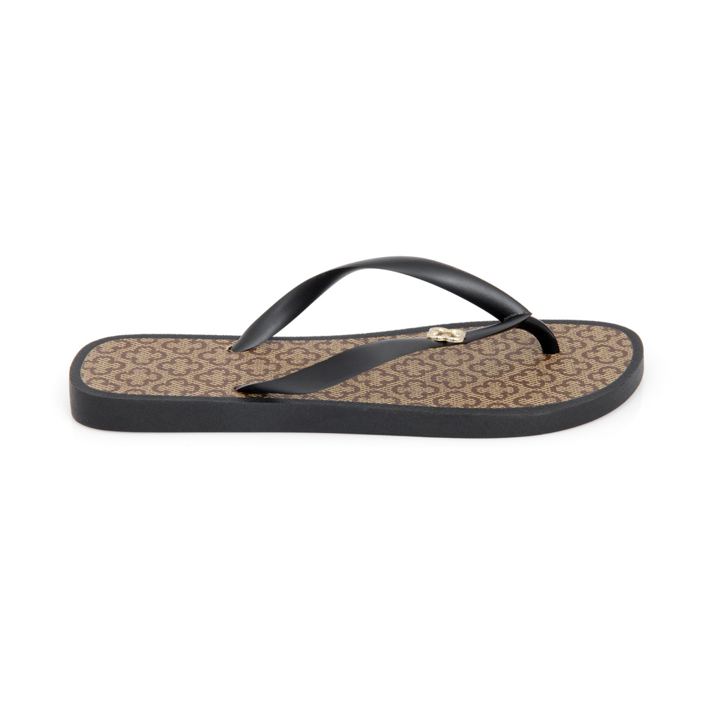 CHINELO DE DEDO FEMININO PRETO MONOGRAMA image number 0