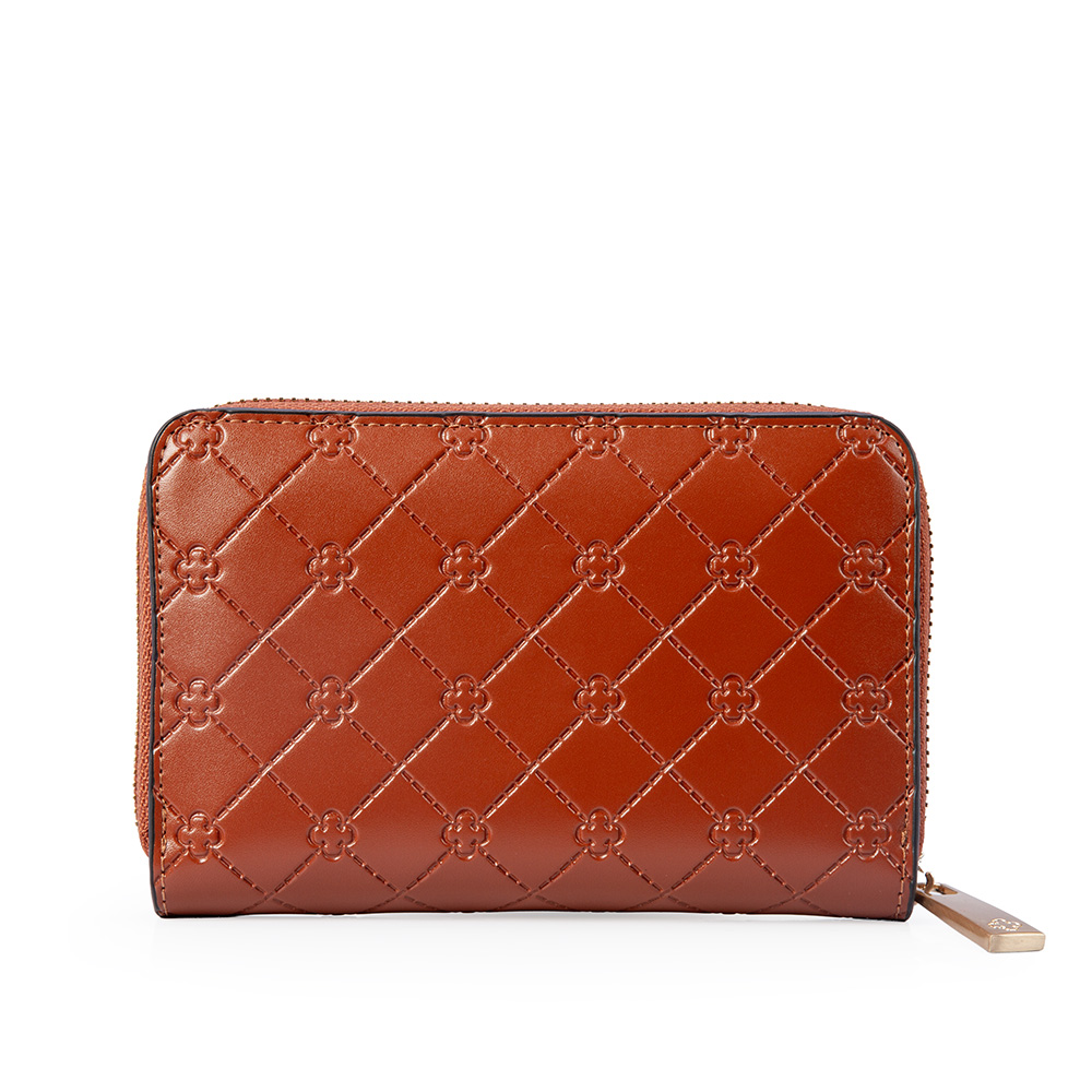 CARTEIRA FEMININA CARAMELO MONOGRAMA Z&Iacute;PER image number 2