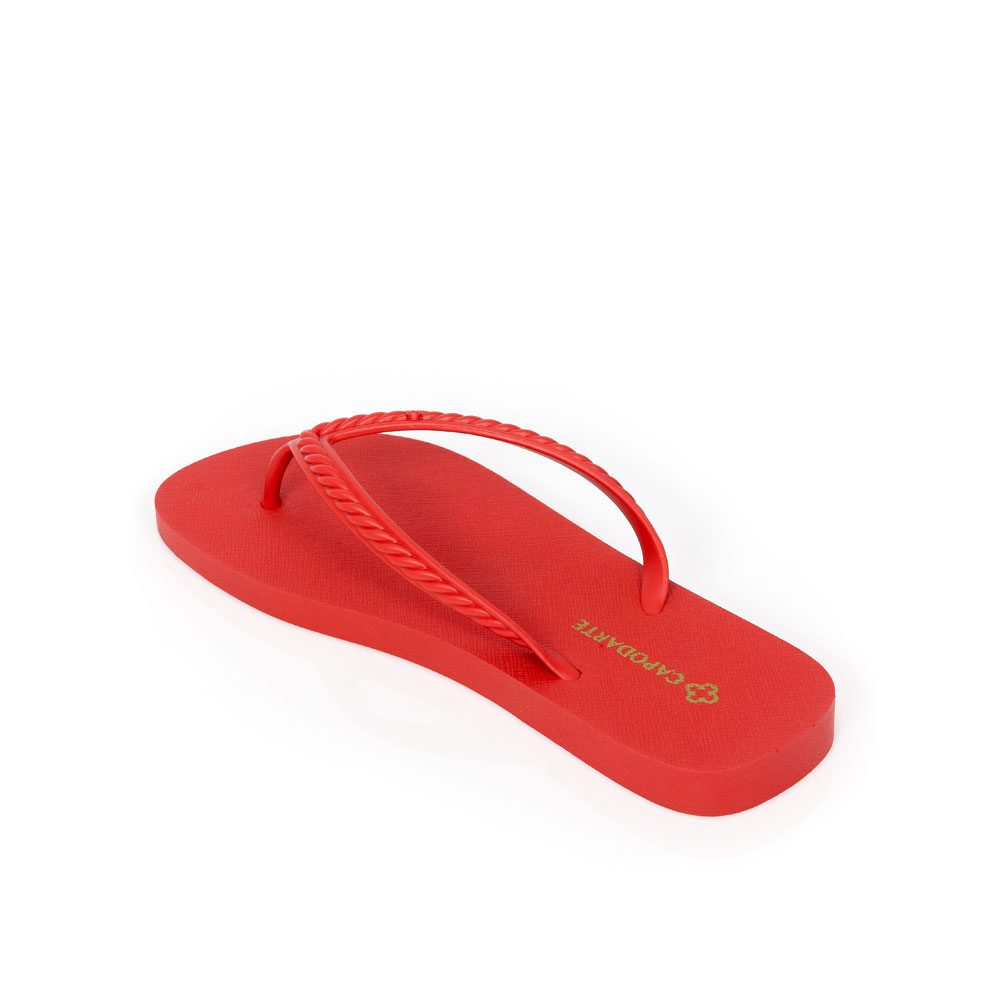 CHINELO DE DEDO VERMELHO RUBI TRAMADO image number 2